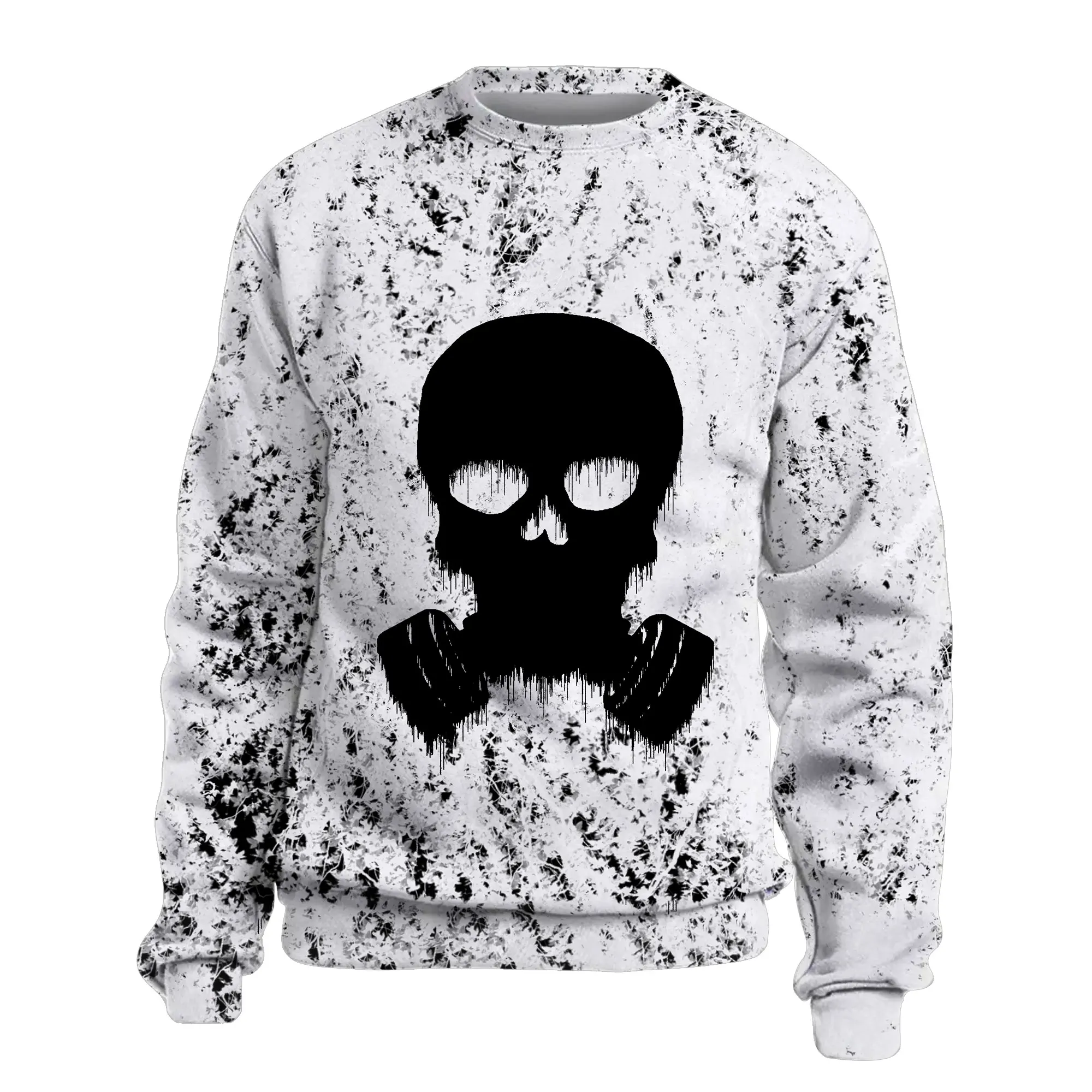 

Pakaian Pria Sweater Lengan Panjang Pullover Kartu Poker Print Shirt Streetwear Fashion Tracksuit Pria 2022