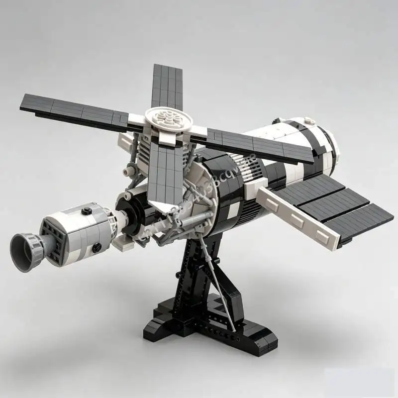Фото Конструктор 1510Parts Skylab: Модель орбитальной рабочей станции, развивающая игрушка для сборки, подарок, коллекционный предмет, для демонстрации №1