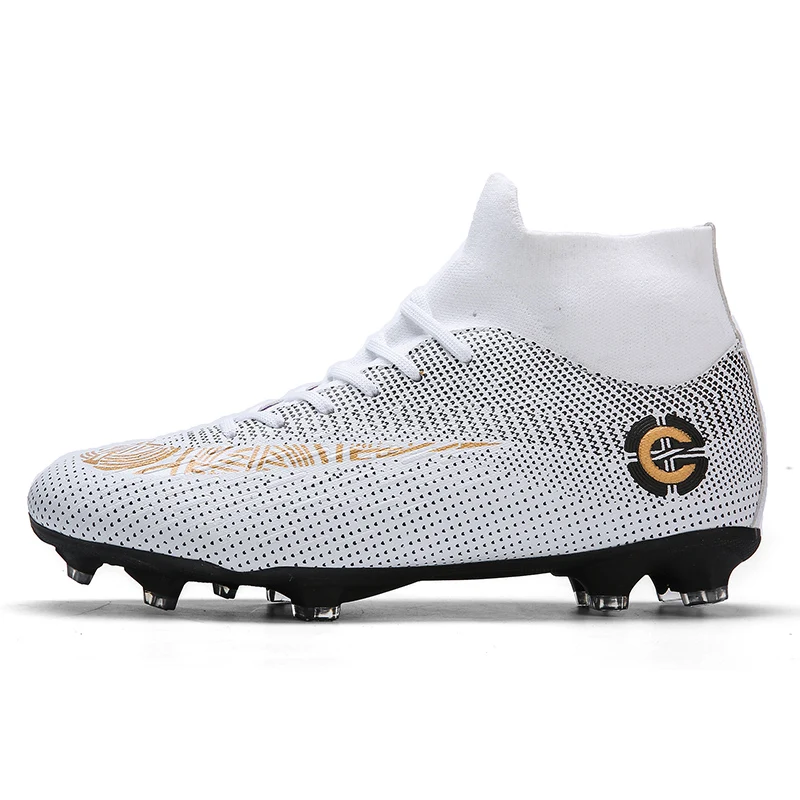 High-Top New Men's Soccer Shoes FG/TF Ultra-Light Outdoor Training Shoes Football Boots High-Quality Anti-Slip Sports Shoes