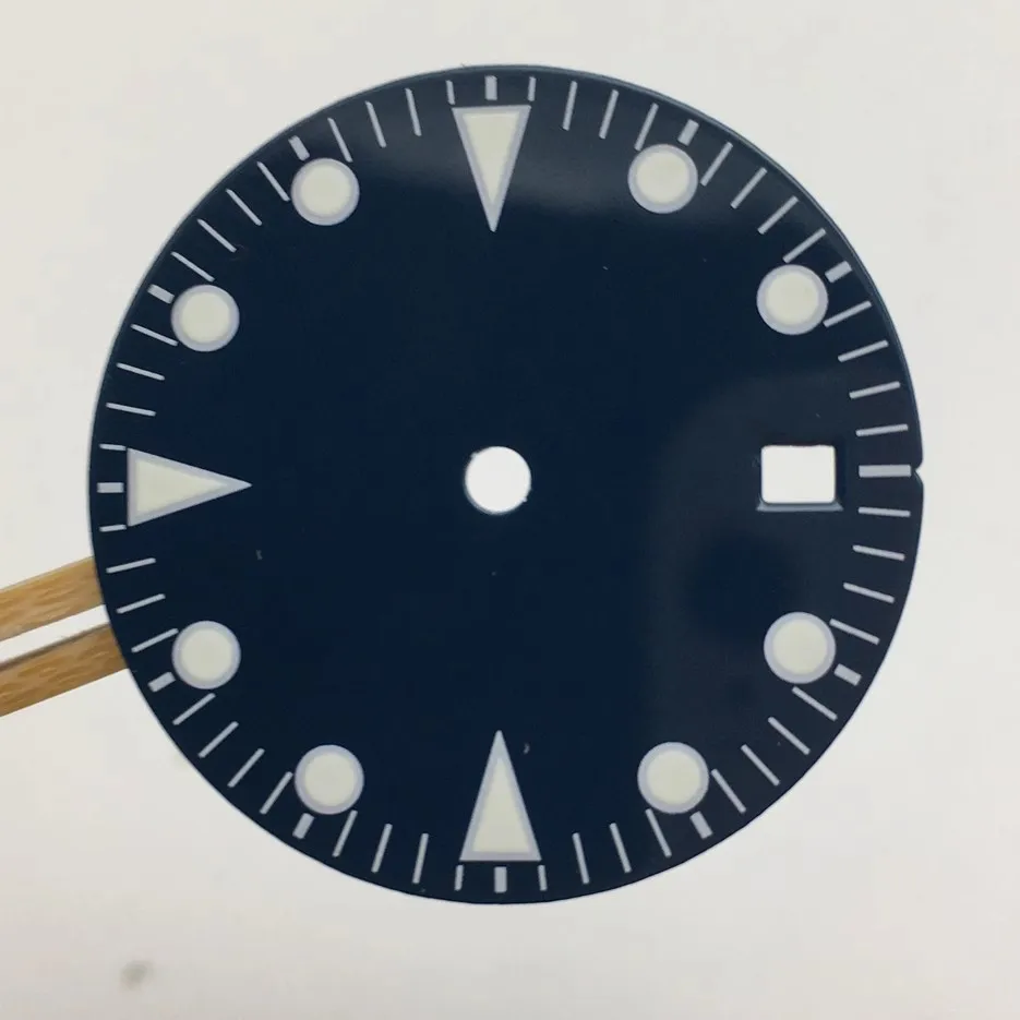

New 28.5mm Watch Accessories Modified Green Luminous Dial for 2813/8205 movement Mechanical Installation Accessorie