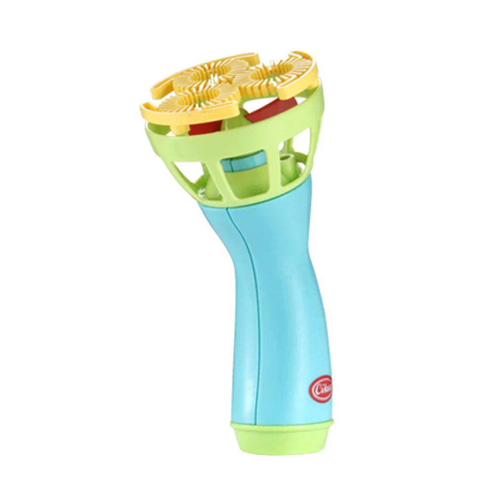 

Портативная ручная электрическая пузырьковая машина для детей на батарейках ABS случайных цветов для дома и улицы с вентилятором мультяшный...