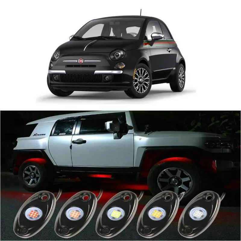 4 шт., автомобильные аксессуары, Автомобильные светодиодные шасси для Fiat 500 grande punto 500c 500L 500X panda F595 695 Tipo Cross doblo Croma