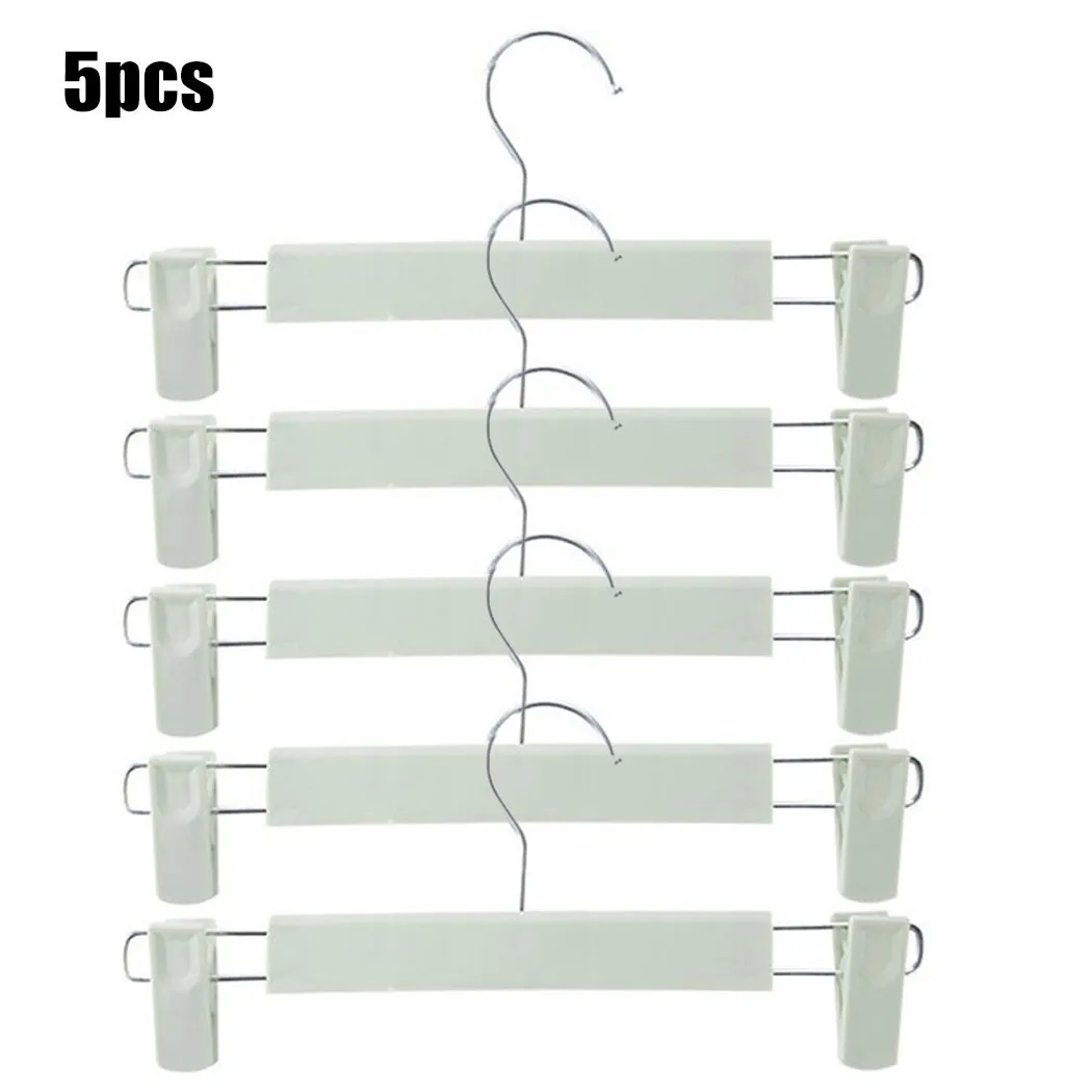 

5Pcs Windproof Pants Clip Household Non-Slip Pants Hanger Storage Pants Rack Trousers Clamp For Skirt Kid Clothes Home Storage