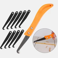 professional hook knife for tile gap hook knife tile repair tool old mortar cleaning dust removal steel construction hand tools