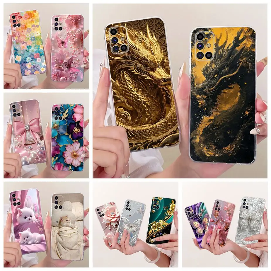 Фото Чехол для Samsung Galaxy M31s SM-M317F, модный чехол с рисунком дракона, мягкий тонкий чехол для телефона Samsung M31s M 31 s M317F Shell №1