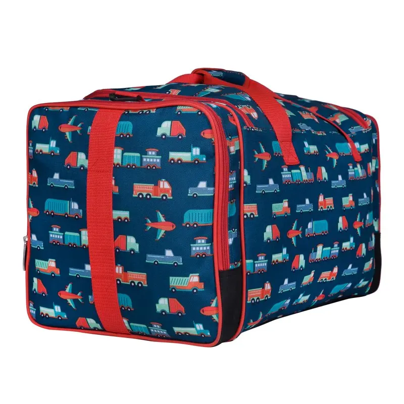 Kids Weekender Duffel Bag for Boys and Girls, 22 Inch (Transportation Blue)