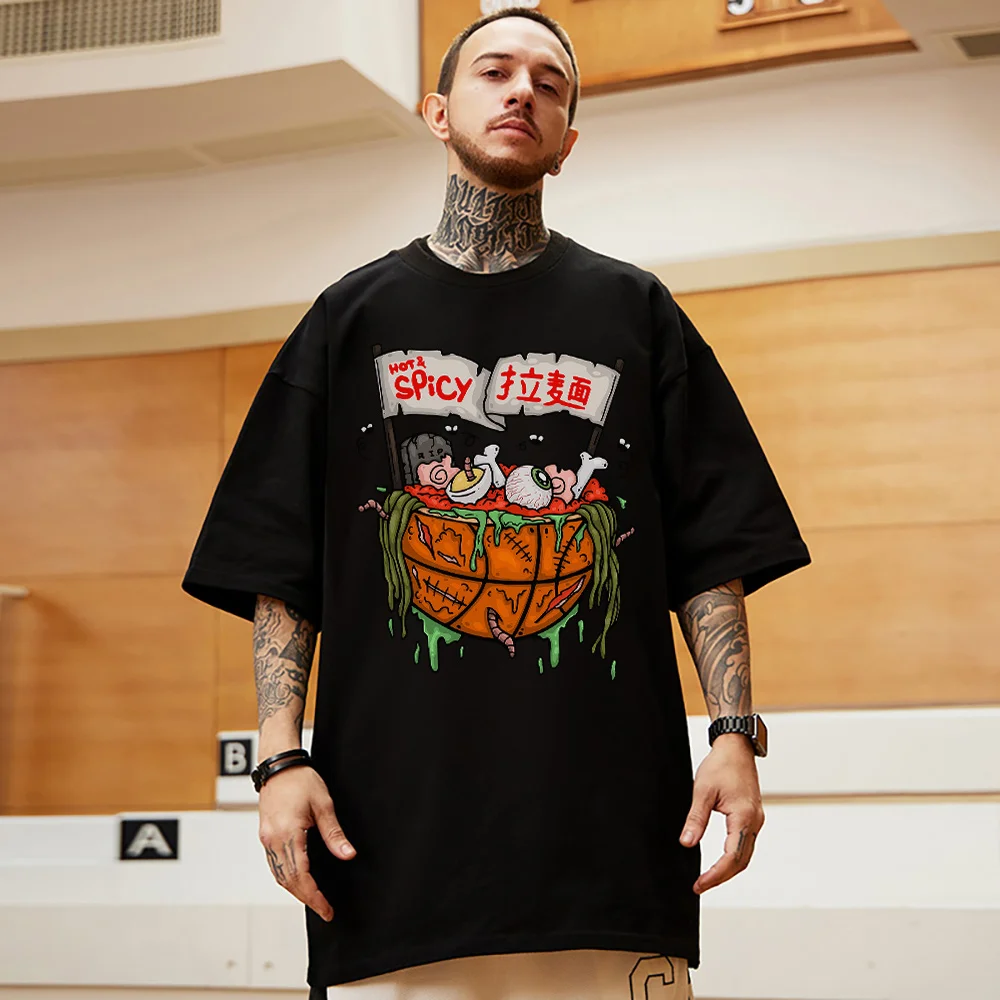 

Мужская футболка с круглым вырезом, из хлопка