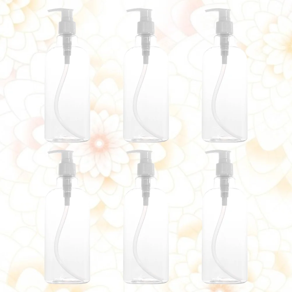 

6pcs Toiletry Bottles Portable Toiletry Containers Set Clear Containers for Shampoo Conditioner Lotion Bottles Makeup