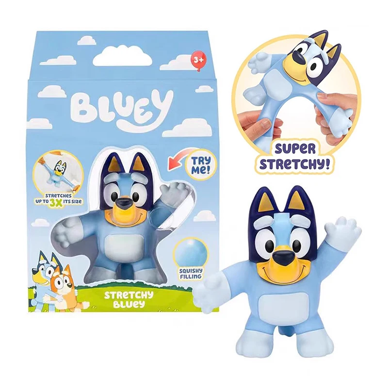Горячая Распродажа Bluey мягкий клей может растягиваться в три раза длиной супер