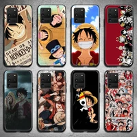 japan anime one piece luffy phone case for samsung galaxy s21 plus ultra s20 fe m11 s8 s9 plus s10 5g lite 2020