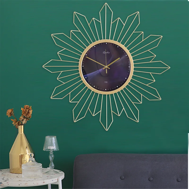 Art Wall Clock Modern Design Office Iron Fun Metal Clocks Wall Home Decor Living Room Design 3d Reloj Pared Clocks