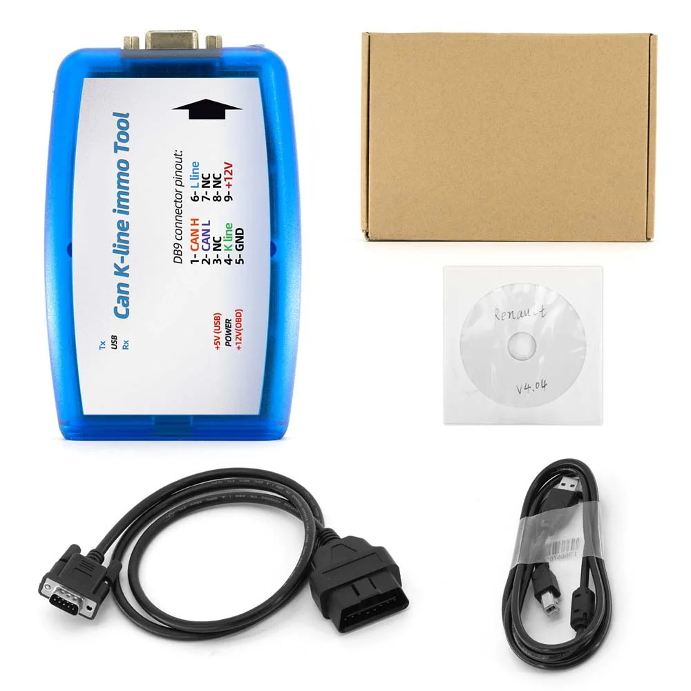 Инструмент Immo ForRenaul Can K-line программатор ECU V4.08 полный чип для Renaul автоматическая
