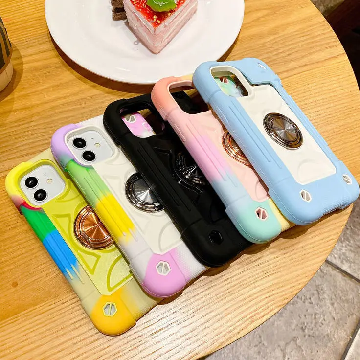 

Dazzle Colour Anti Slip Four Corners For iPhone 14 13 11 12 Mini Pro Max XS XR X 7 8 Plus Original Silicone Cover Protection
