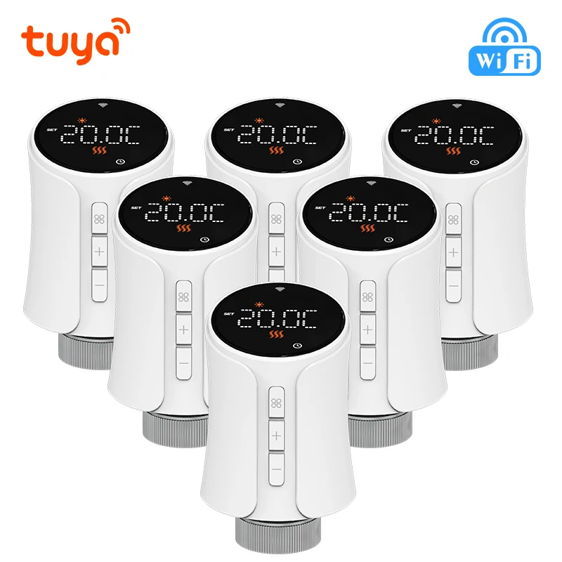 

Rti-Tek Wi-Fi термостатический клапан для радиаторов Tuya