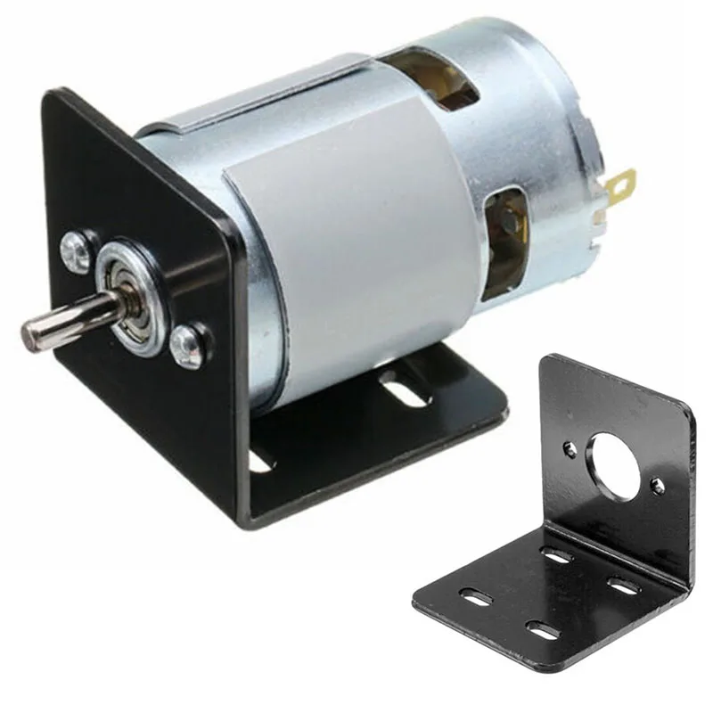 

Electroplating Anti-rust 775 Motor With L-Type M4 Screws Mounting Bracket DC 12V 10000rpm Double Ball Bearing 150W Motors
