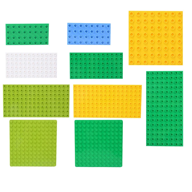 

5 Size Big Building Blocks Plastic Big Base Plate Big Bricks Double Side Hollow Baseplate DIY Building Blocks Classic Baseplates