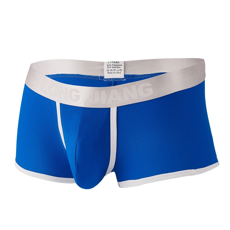 

Men's Boxer Underwear Breathable Open Low Waist Soft Boxershorts Cotton Underpants 3D Pouch Shorts Male Panties Boxers