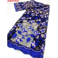 African Embroidered lace Low Price Ankara Tulle Mesh Lace Fabric suitable for ladies dress sewing ZLWF13015