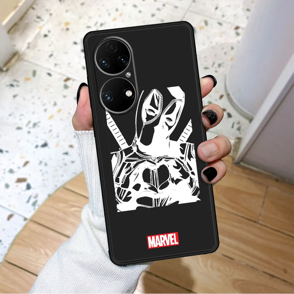 Marvel Iron Man Spiderman TPU Case Coque for Huawei Nova 5T 9 SE P30 P20 Pro P50 P40 Lite 2021 E P Smart Z Fashion Cell Phone images - 6