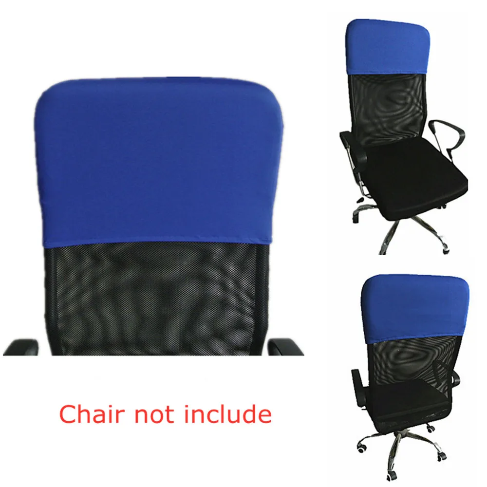 

Solid Color Elastic Office Chair Backrest Cover Chair Back Protection Dustproof Backrest Slipcover Accessories Chair Protector