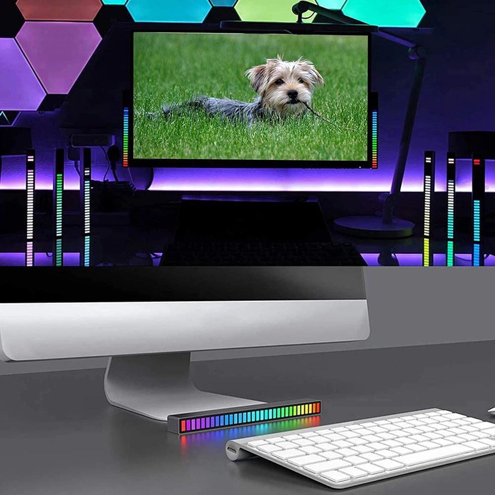 

Car LED Strip Lights RGB Multicolor Car Interior Atmosphere Lights, Multicolor RGB Sound Control Light USB Power