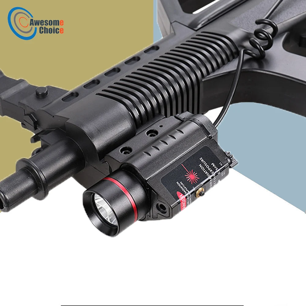 

M6 Powerful Tactical LED Flashlight with Flashlight Mount Clip Rechargeable Battery + Remote Switch Outdoor Hunting Weapon Light