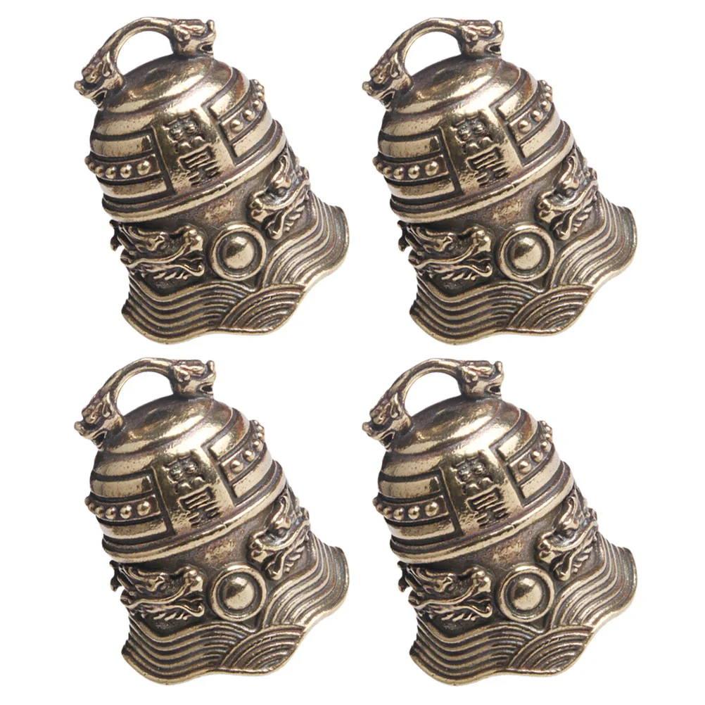 

4pcs Chinese Style Vintage DIY Bells Decor Keychain Bell Charms Keyring Bell Pendants DIY Hanging Bells
