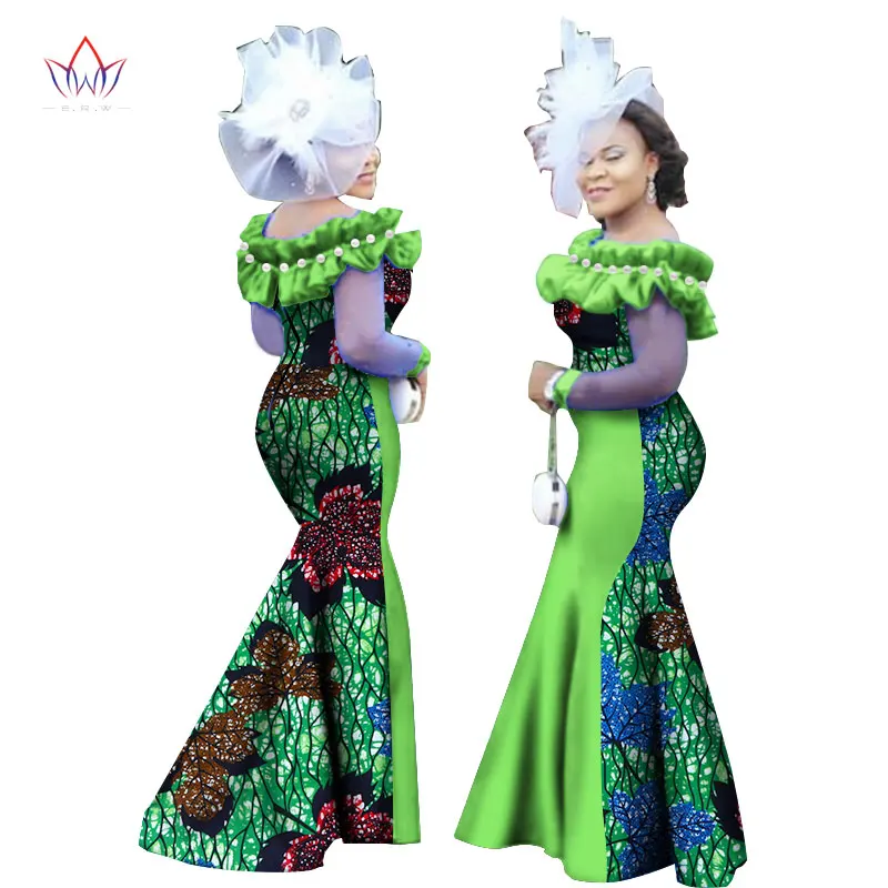 

Stock Size Low Price Autumn New Style Women Dress African Clothing Long Sleeve Dashiki Long Maxi Dresses for Women WY2451