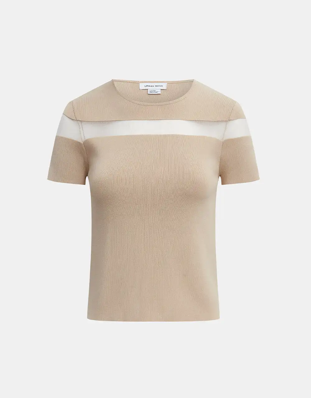 

Базовый трикотажный топ в рубчик