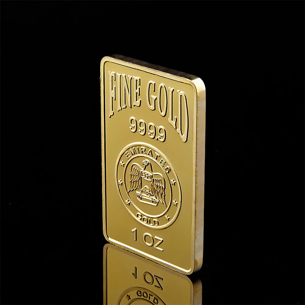 Копия золотого стержня 1 унция орлиный блок фотография розы коллекционные