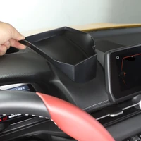 for toyota gr supra mk5 a90 2019 2022 abs black car dashboard storage box multifunctional phone box car accessories