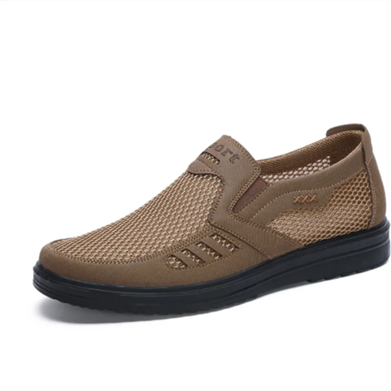 Мужские туфли на плоской подошве из ткани в джентльменском стиле размера плюс