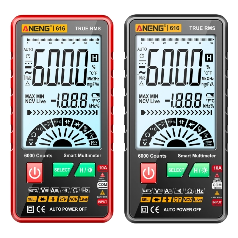 

Digital Voltage Voltmeter Ammeter Handheld Amps Volt Meter LCD Panel Multimeter 367D