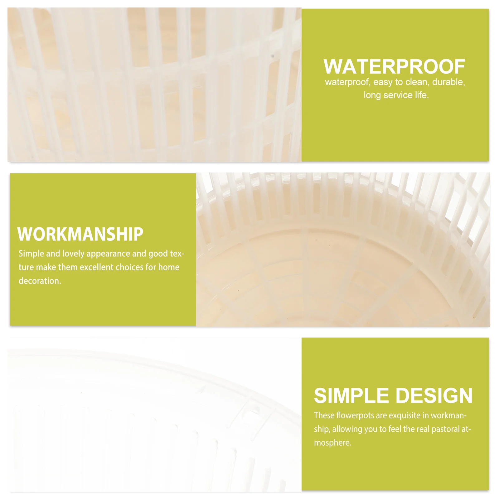 

5 Sets of Indoor Succlent Holder Growers Pot