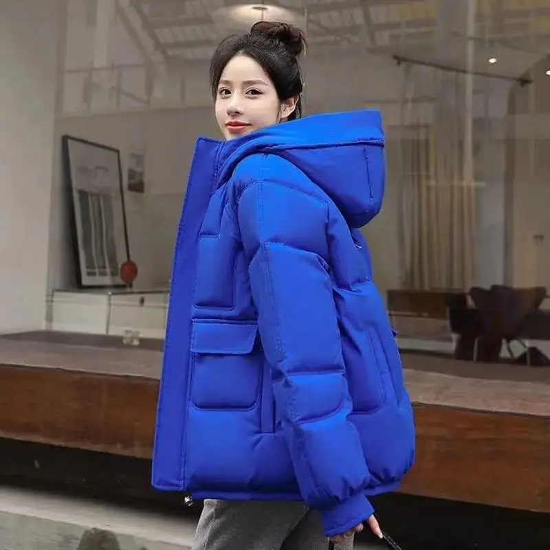 Women's Cotton Jacket 2022 Winter New Thickened Warm Down Jacket Women's Cotton Jacket Loose Fashion Student Jacket Winter Women