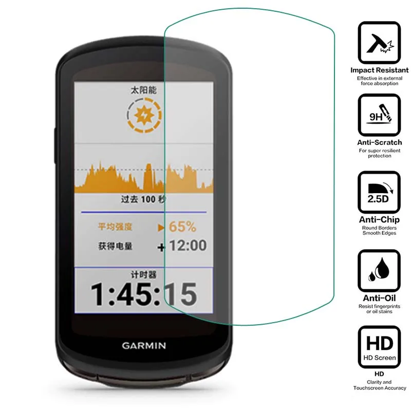 Фото Защитная пленка из жесткого стекла для Garmin edge 1040 (Solar) 1030 (Plus) велосипеда GPS велосипеда компьютера Защитная пленка для экрана аксессуары №1