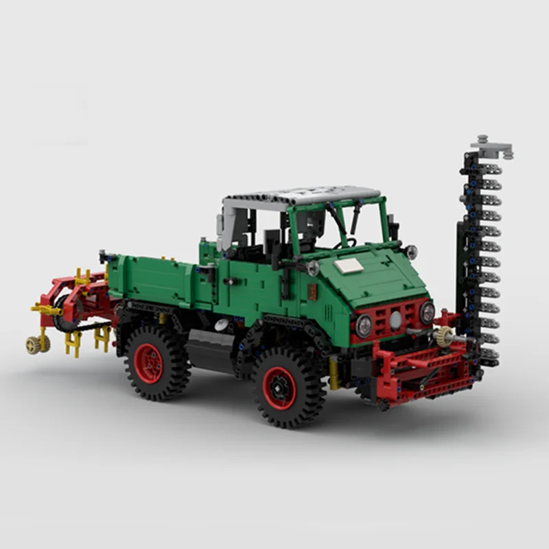 Фото 3019 деталей MOC Unimog Green Band Rake и техническая модель-конструктор, подарки на праздники, строительные блоки для сборки своими руками №1
