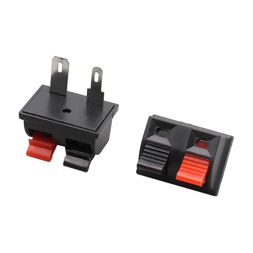 Cltgxdd 1 шт. 2 детской клеммы нагрузка на гнездо пружина звуковые зажим для розетки