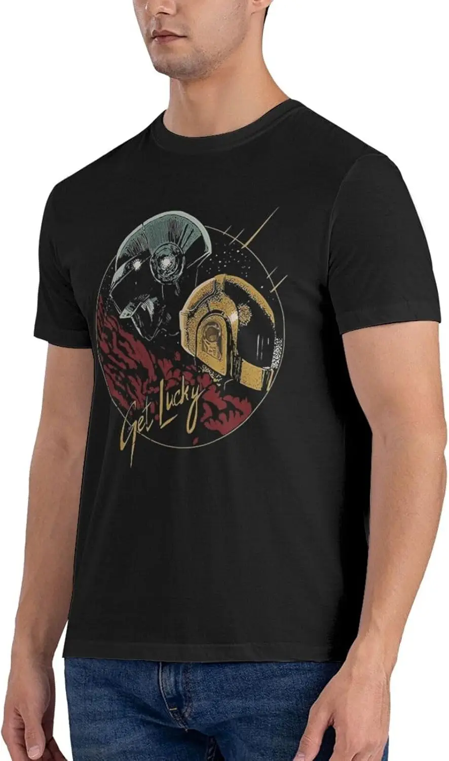 Рубашка Daft Music Punk мужская персонализированная футболка с коротким рукавом модные