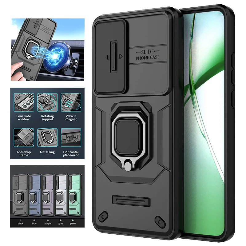 Для Oneplus Nord CE 4 5G Чехол с кольцом-держателем Автомобильная магнитная задняя крышка