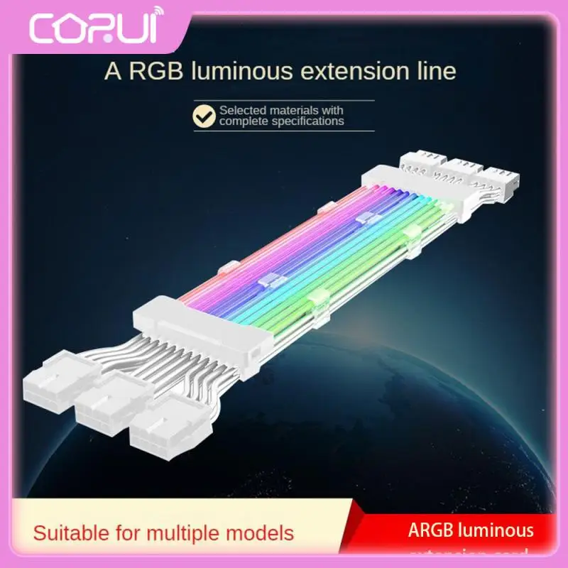 

Strong Transmission Performance Motherboard Accessories White Glow Extension Cord Good Stability Extension Cord High Texture