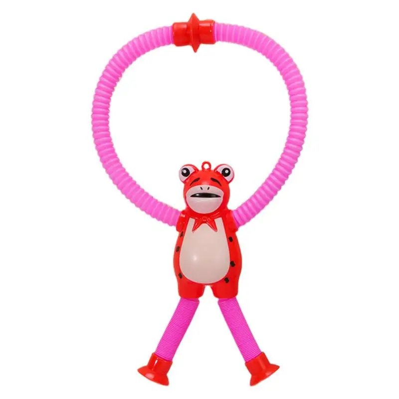 

Fidget Tubes Sensory Toys Cute Animal Telescopic Suction Cup Toy LED Telescopic Suction Cup Frog Toy Fidget Toys For Fun Birthda