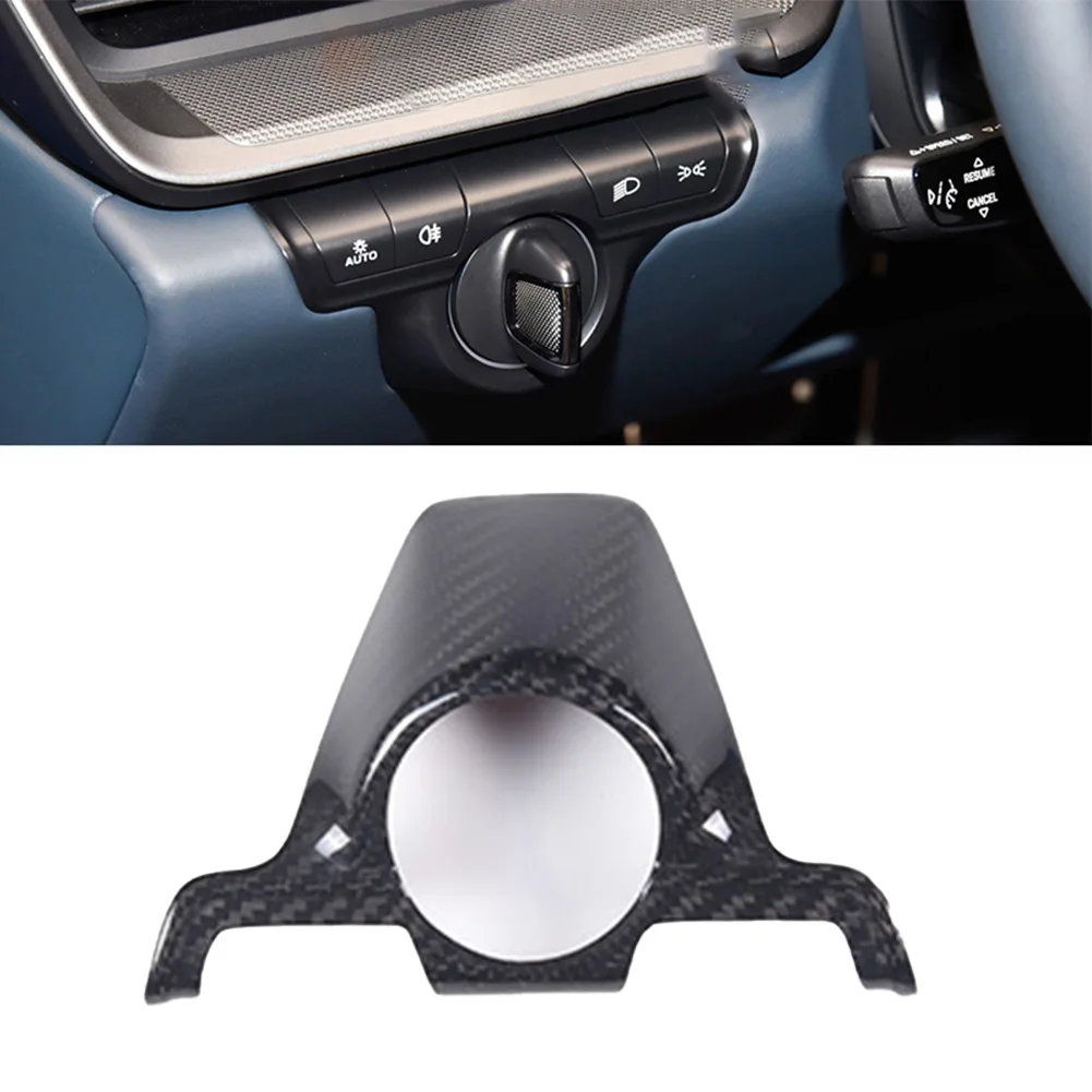 

Real Carbon Cars Fiber Headlight Switch Cover Trim For Porsche 911 992 2019-2022 ABS Auto Interior Decoration Parts