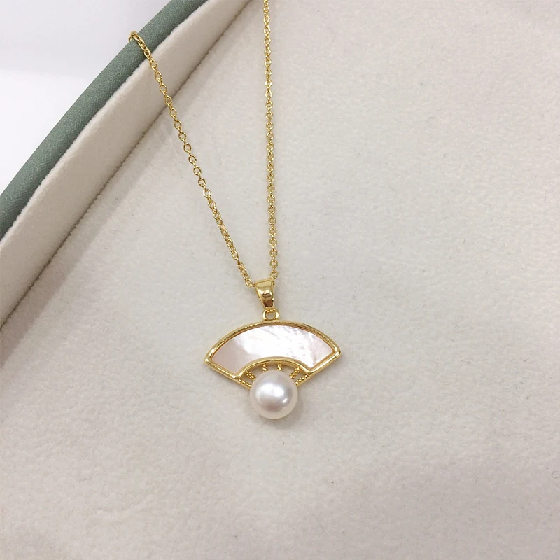 ZHBORUINI 2024 новое высококачественное ожерелье из натурального пресноводного