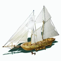 classics antique ship model building kits harvey 1847 wooden sailboat diy hobby boat toy
