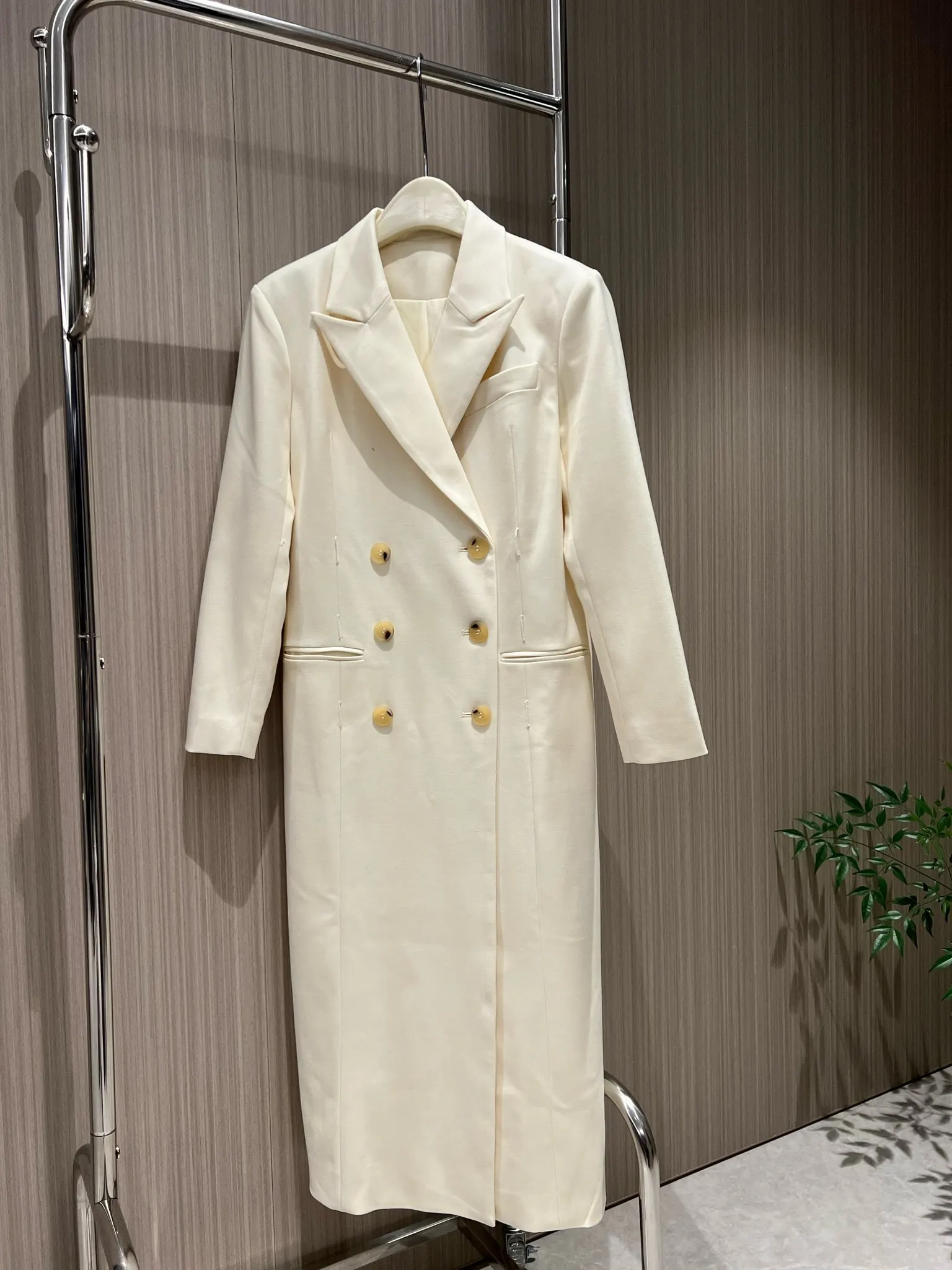 

2023 Women's Clothing Swallow-neck double-breasted wool coat Autumn Winter New 1.129