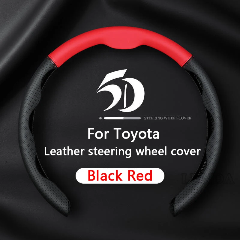 

Car Steering Wheel Cover Real Leather For Toyota Rav4 Camry PRIUS VIOS Yaris Corolla C-HR Prado REIZ CROWN RAV-4 Car Accessories