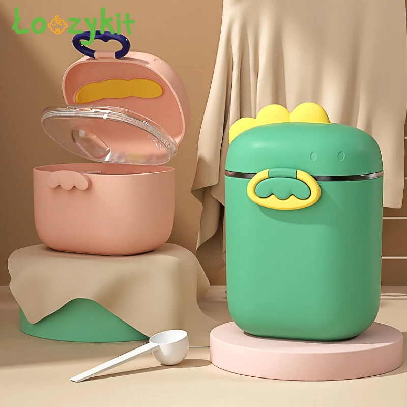

Baby Milk Powder Box Portable Cute Mix Food Storage Box Essential Cereal Infant Milk Powder Box Toddler Snacks Container