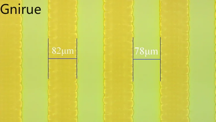Полностью прозрачный электрод с раздвоенным стеклом 80 мкм