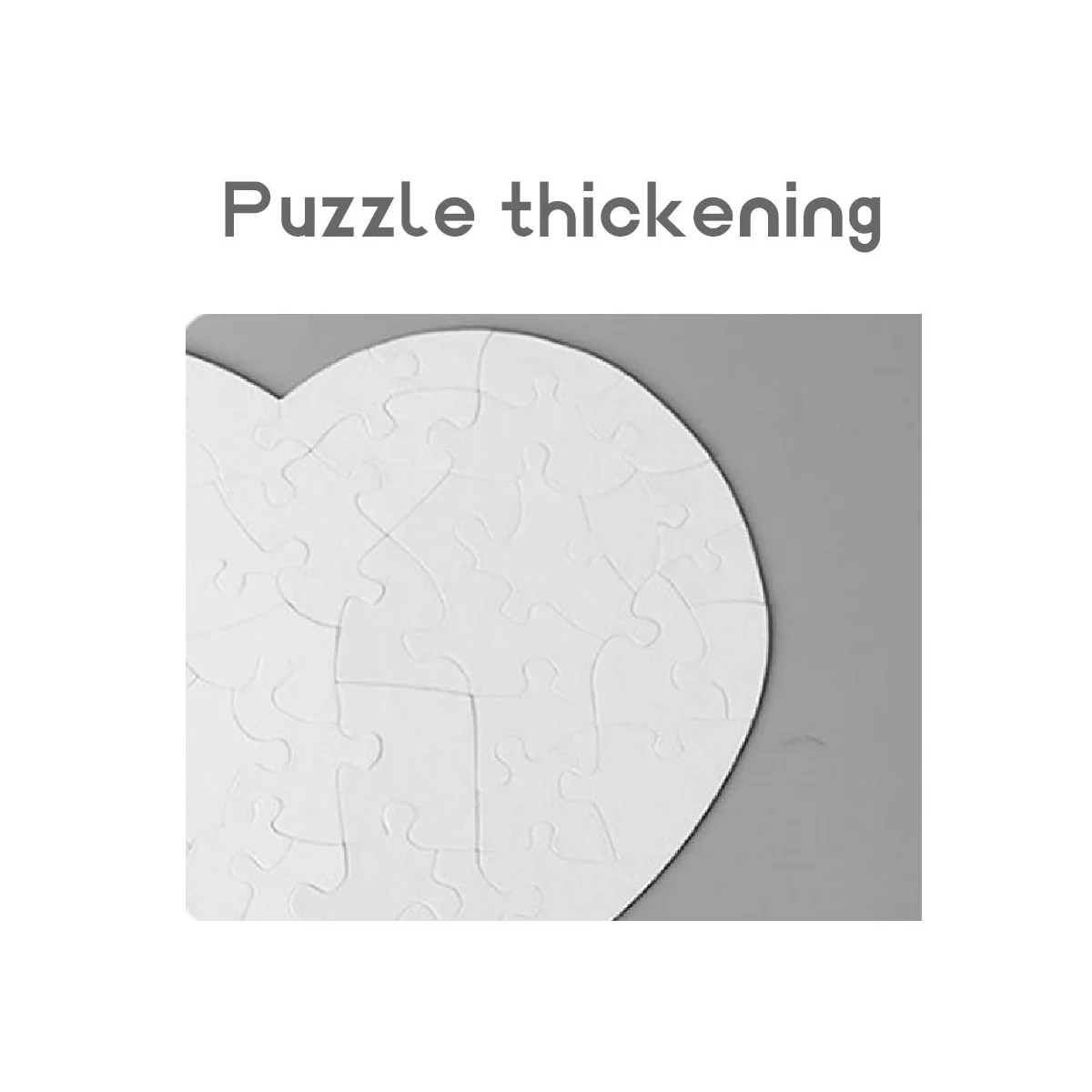 

10Pcs/Lot DIY Blank Sublimation Heart Shaped Paper Picture Puzzle Heat Press Transfer Crafts Puzzle Household Products